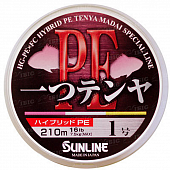 Плетёный шнур Sunline HITOTSU TENYA PE 210м #0.6 10lb 4,2 kg